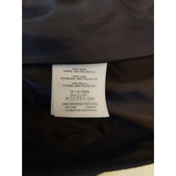 J Crew Black Hipster Mini Skirt Wool Lined 12P A Line Flirty Business - Picture 5 of 8